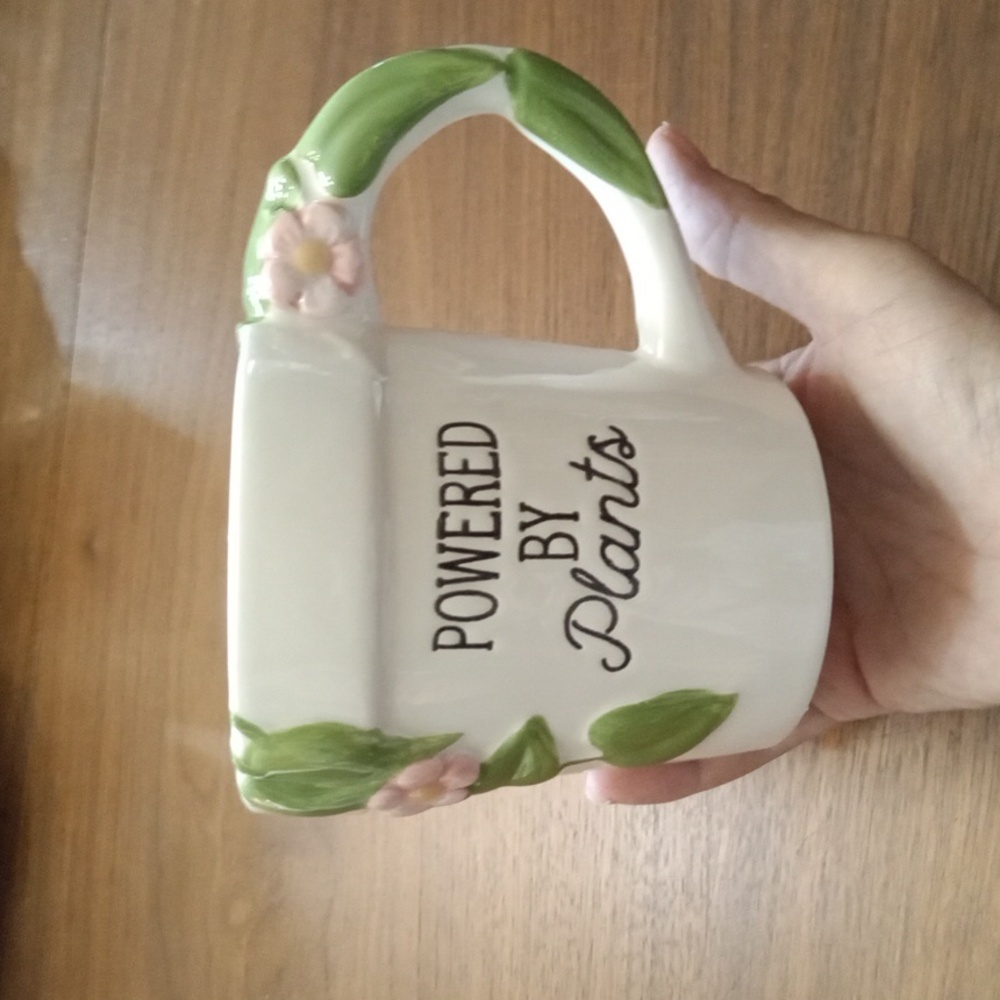 🌷Powered By Plants 🥀Coffee Mug☕⚘